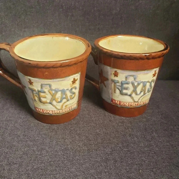 Home Studio Laredo "Texas" Coffee Mugs Set of 2 - Picture 5 of 7